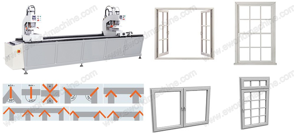UPVC PVC Window Door Manufacture Corner Joint Fabrication Machine