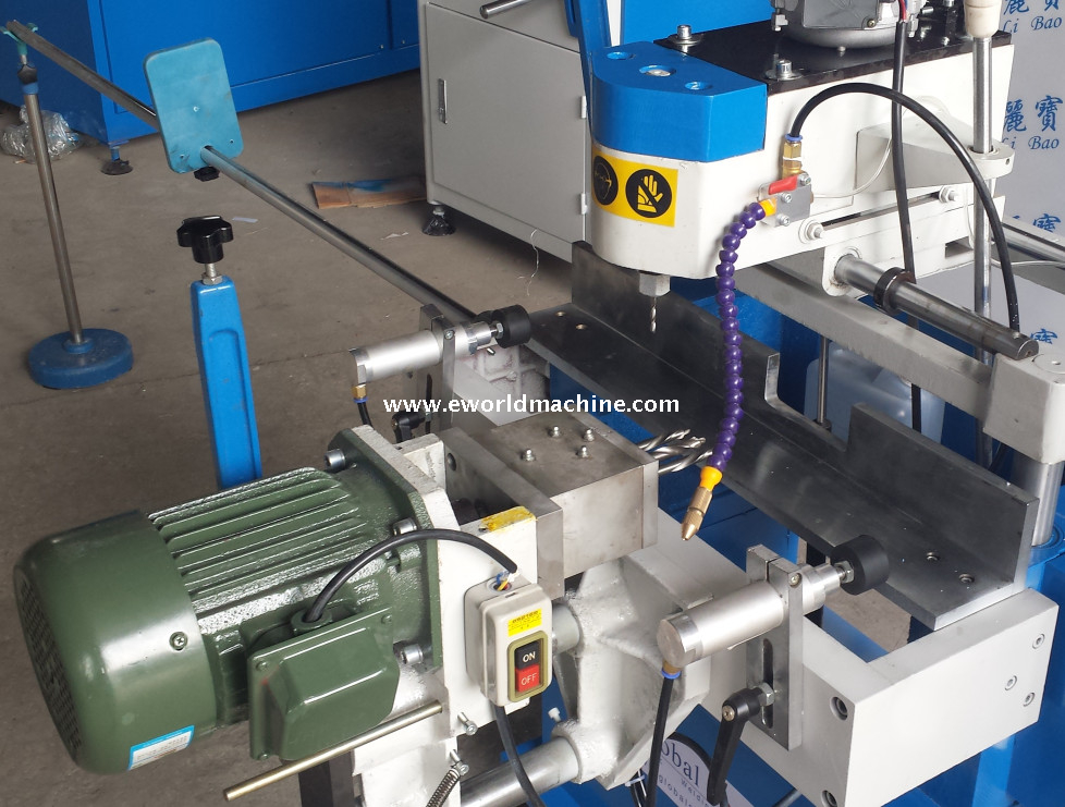 PVC Window Lock Hole Copy Routing Machine