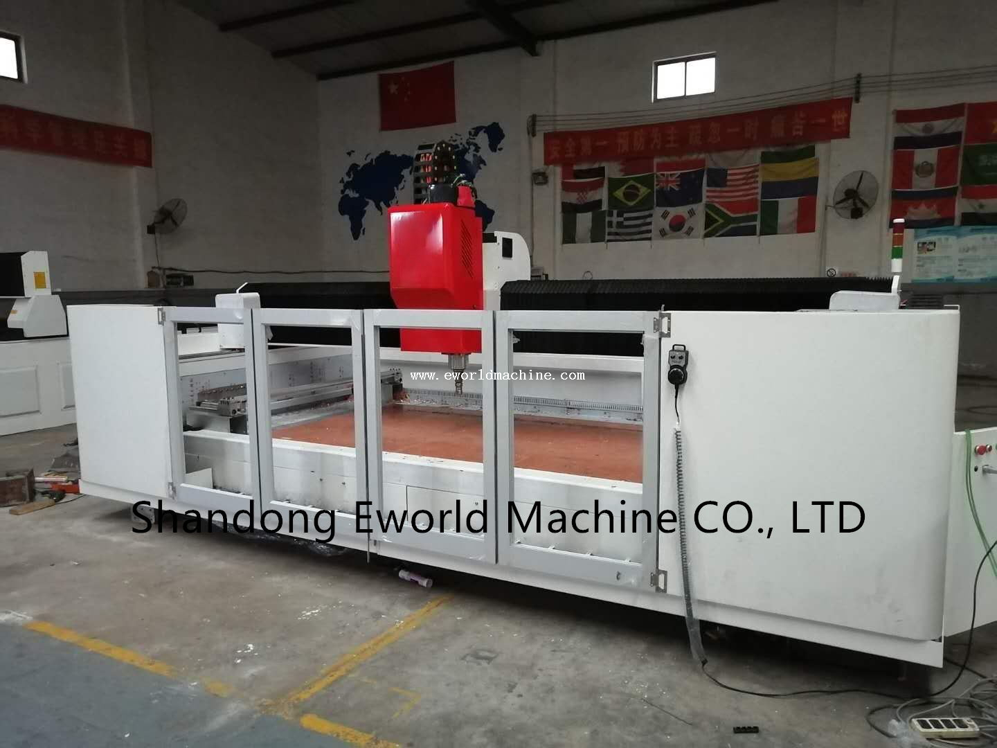 Fully Automatic 3 Axis CNC Glass Shape Edging Machine
