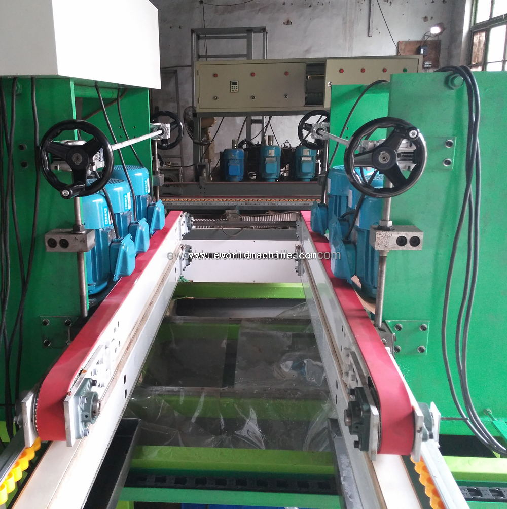 Double side glass straight edging machine