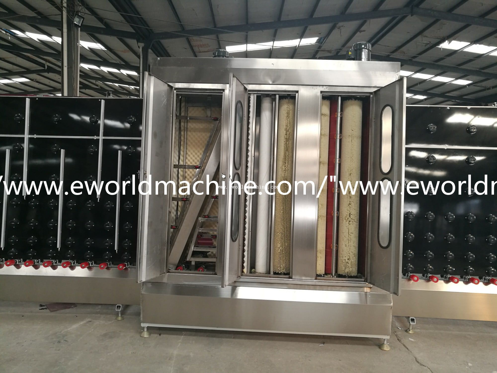 Full Automatic LOW E Vertical Glass Washing Cleaning And Drying Machine